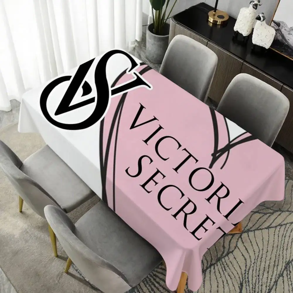 V-VICTORIA’S S-SECRET French Rectangle Table Cloth Waterproof Oilproof Home Rectangular Party Table Cover Tablecloth Outdoor