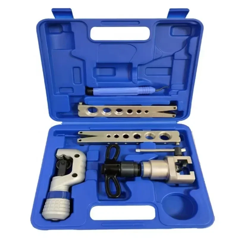 Complete Air Conditioner Repair Tool Kit Refrigerant Vacuum Pump Recovery Machine Electronic Scale Manifold Gauge Flaring Tool