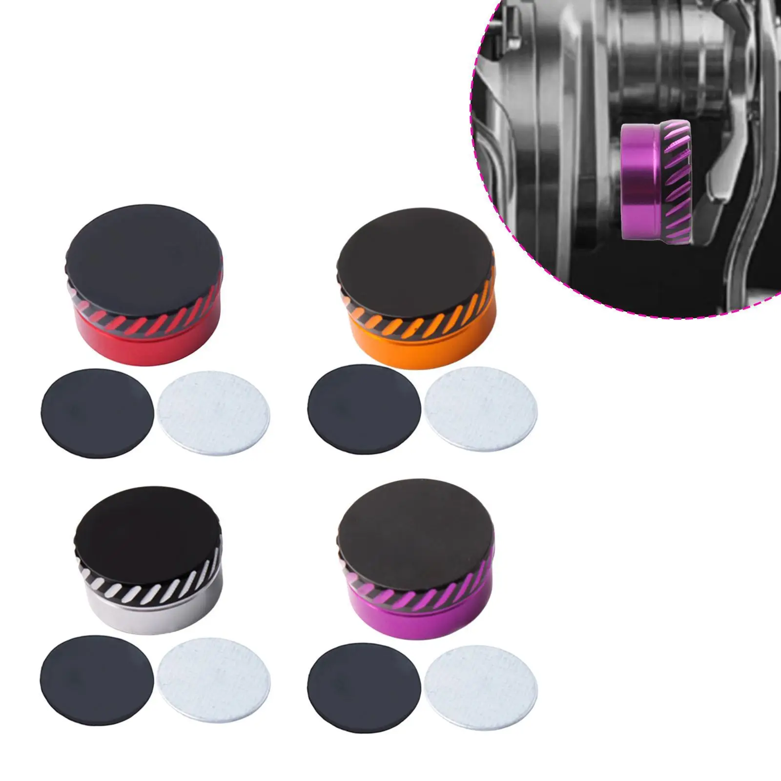 

Детали рыболовной катушки, легкая алюминиевая гайка тормозной ручки, прочная замена накладки колеса для спиннинговых рыболовных катушек