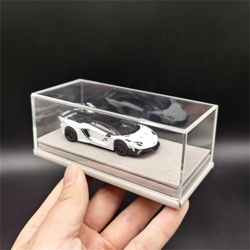 1/64 modello di vetrina per auto scatola acrilica di rinforzo ispessimento di alta qualità Hobby per Hotwheel Souvenir (solo custodia senza auto)