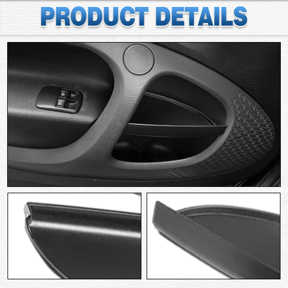 Für Mercedes Benz Smart 453 Fortwo 2-Türer 2015 2016 2017 2018 2019 2020 Innenraum Autotürgriff Aufbewahrungsbox ABS Schwarz