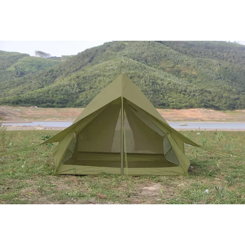 Outdoor Camping Tent Rainproof Cabin Type A-shaped Canopy Oxford Family Tent