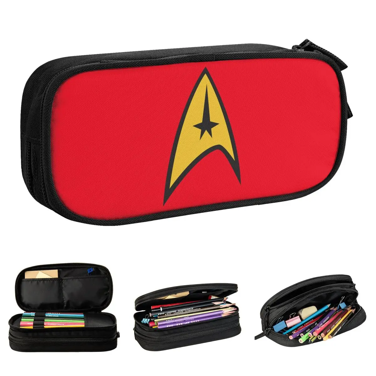 Fun Star Treks Logo Pencil Cases Pencil Pouch Pen for Student Big Capacity Bags Students School Gift Stationery