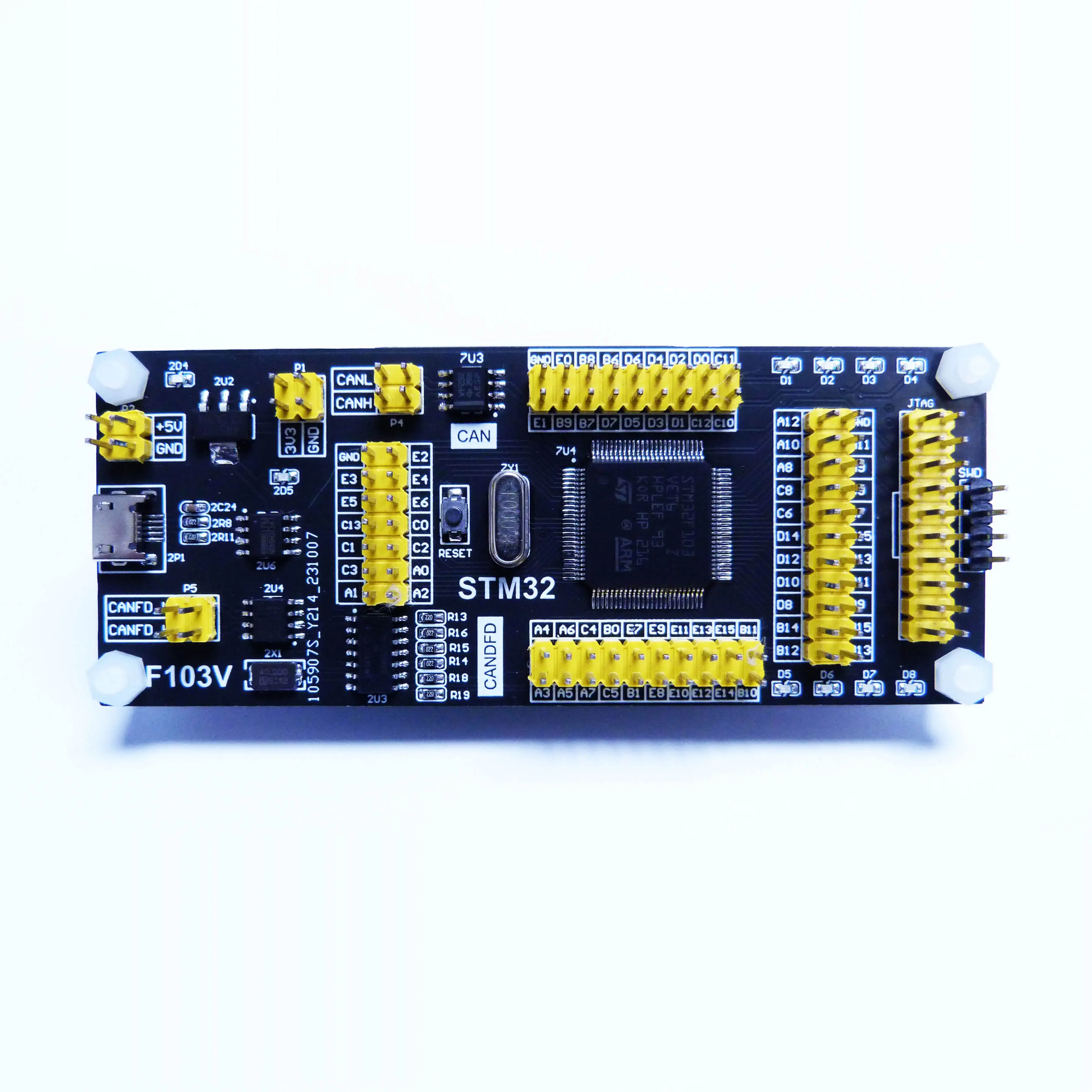 CANFD/CAN Development Board STM32F103 + MCP2518FD + ATA6563 SPI Interface