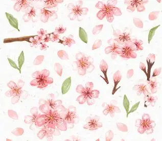 Korean Import Suatelier Spring Cherry Blossom Lily Sticker Diary Sticker Scrapbooking Diy Decoration PVC Stationery Stickers