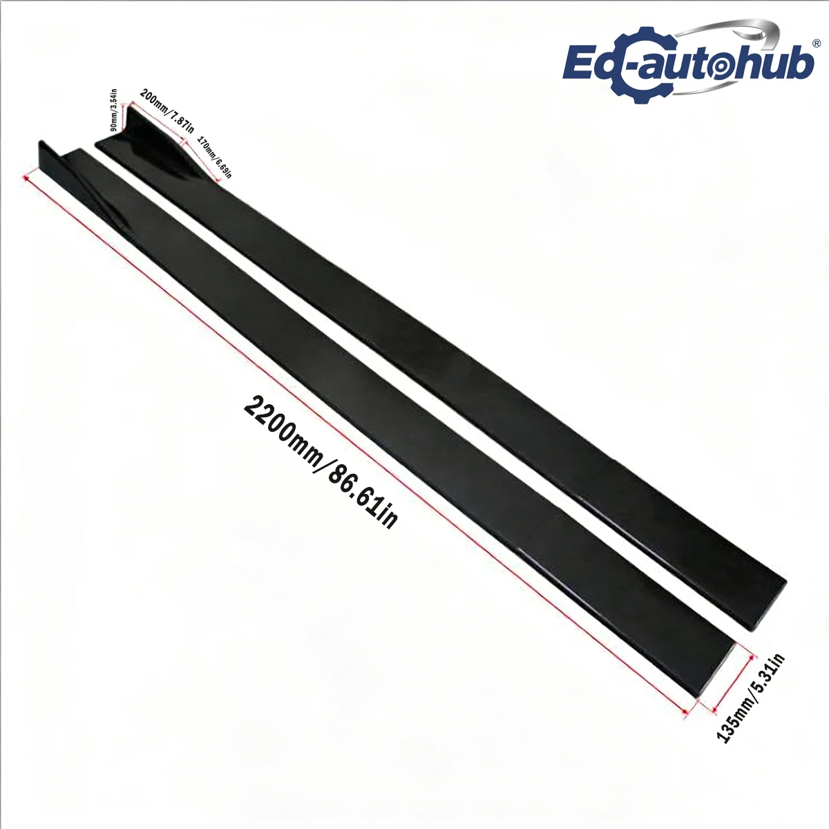 Gloss Black Side Skirts Extension Rocker Splitter Lip Aesthetic Add-Ons for KIA Stinger 2018-2023 Enhance Vehicle's Appearance view 3