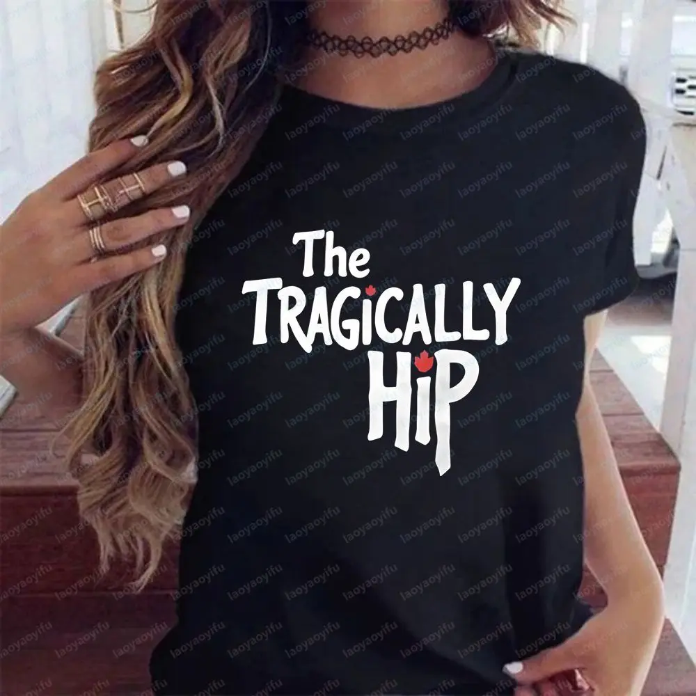 Style Band The Tragically Hip - Summer Trendy Harajuku Short-Sleeved Men's and Women's Round-neck T-Shirt Comfortable T-shirt