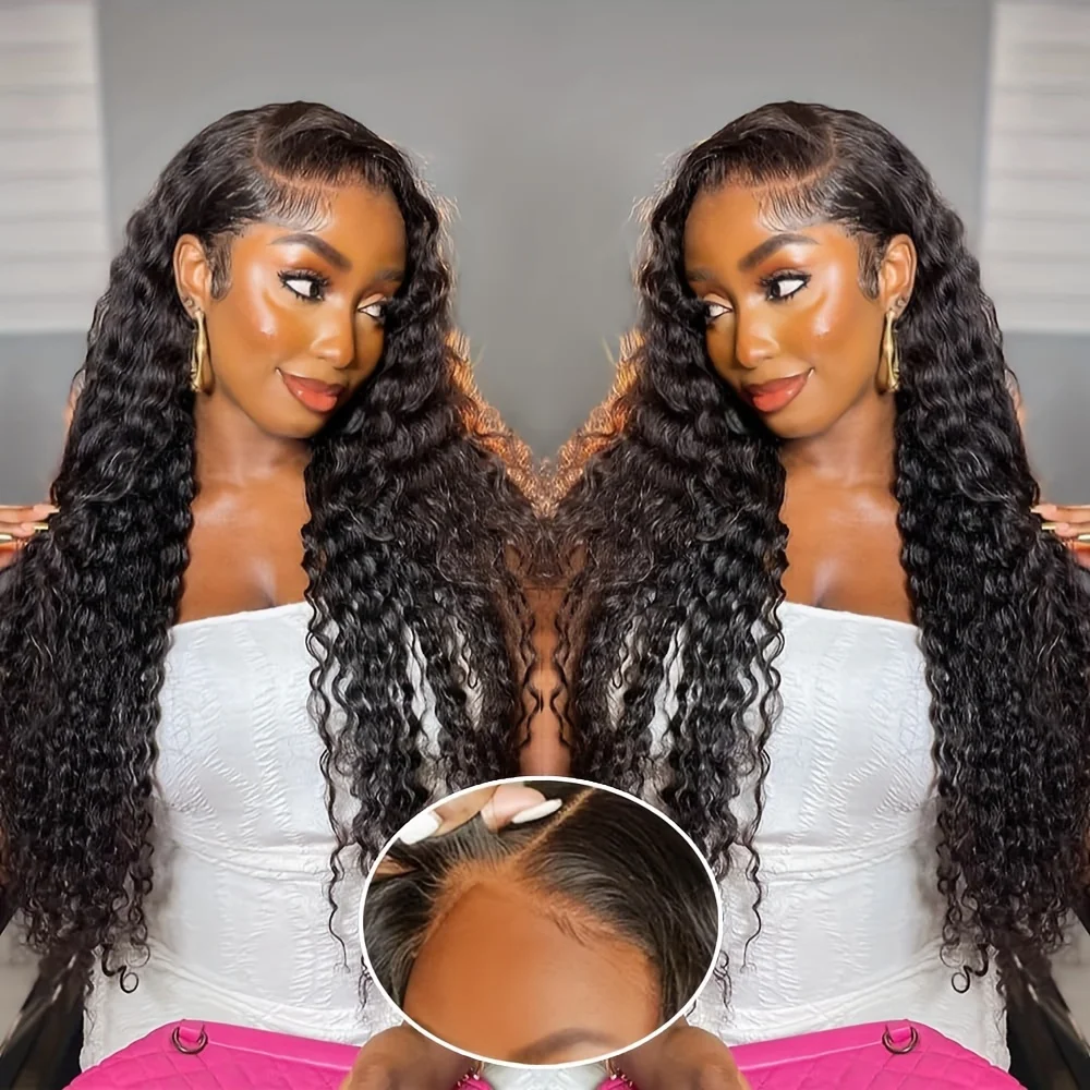 

13x4 Lace Front Human Hair Wig 250 Density 32 Inch Deep Wave 13x6 Lace Frontal Wig 5x5 Lace Closure Wigs For Woman
