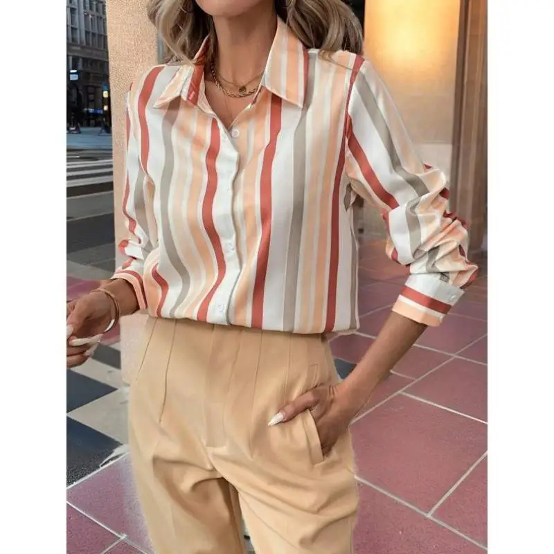 فضفاض طويل Sve مخطط irt J 2309 Sle ملابس نسائية غير رسمية للصيف نسيج بوليستر مريح على شكل حرف a Sve