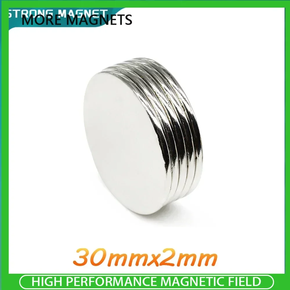 5/10/20/50PCS 30x2mm Disc Powerful Strong Magnetic Magnets N35 Strong Round Magnets Permanent Neodymium Magnets