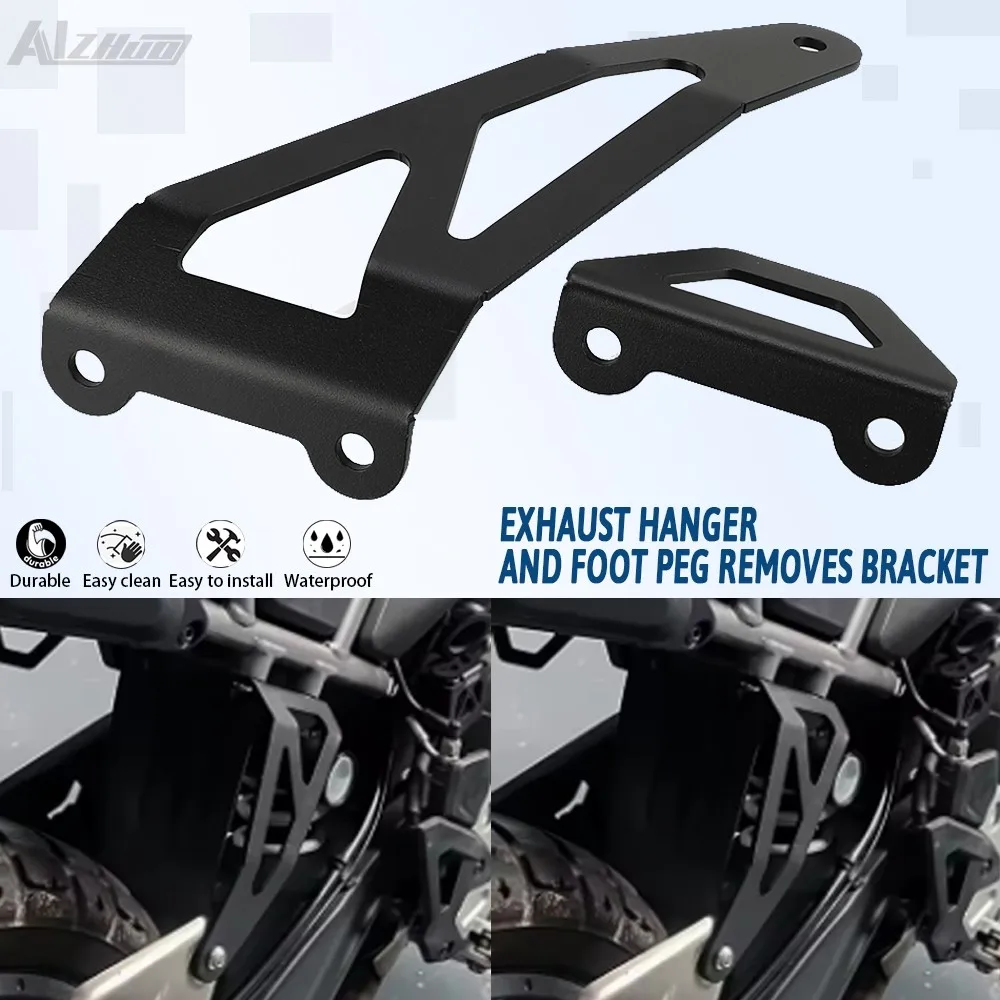 

450 MT For CFMOTO 450MT Ibex 450 Rear Footrest Blanking Plate 2024 2025 2026 Foot Peg Removes Exhaust Hanger Bracket Motorcycle
