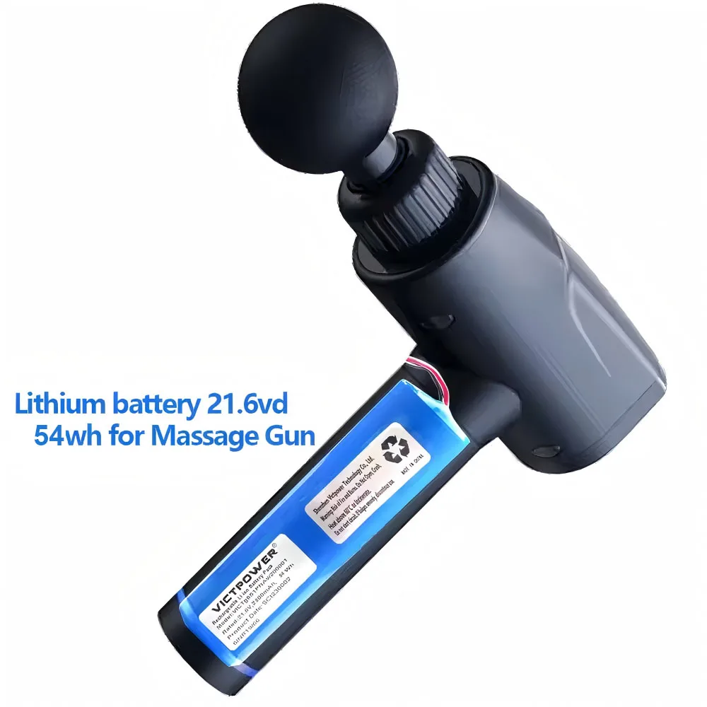E-Power 21.6V 2500mAh 54Wh Custom Battery Pack - Strong Long-Lasting Rechargeable Lithium for Gun Massage Tool