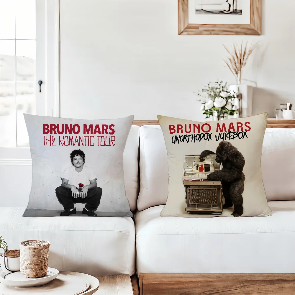American singer B-Bruno M-Mars Pillow Case Office Cushions Suitable For Sofa Car Bedroom Decorative Cushion Cover