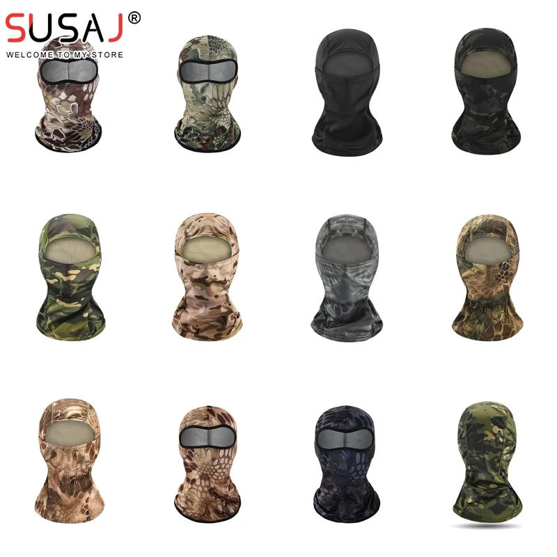 Full Face Mask Tactical Camouflage Balaclava Wargame CP Hat Hunting Bicycle Cycling Multicam Bandana Neck Gaiter