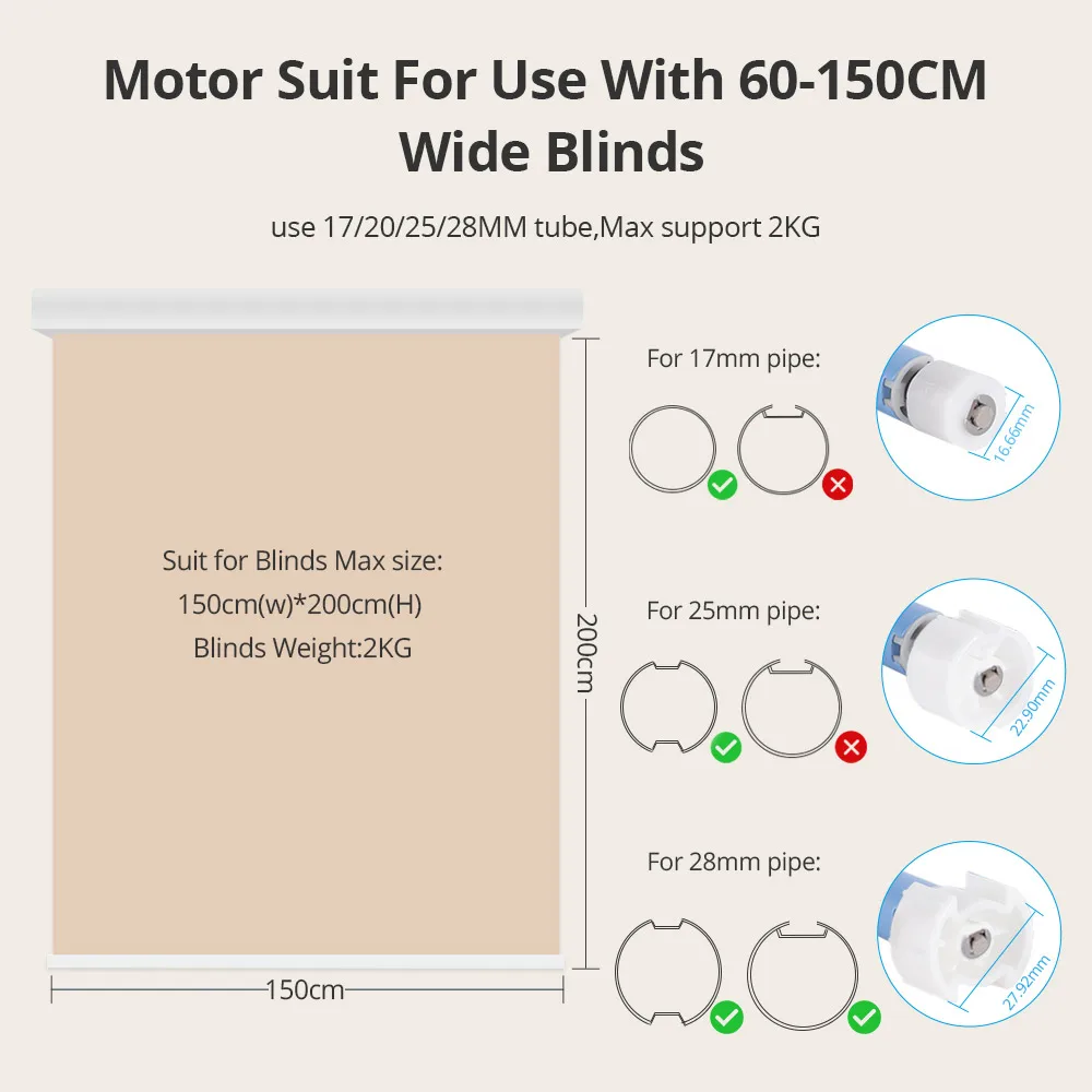 Zemismart Zigbee Smart Roller Shade Motor 5V 2A