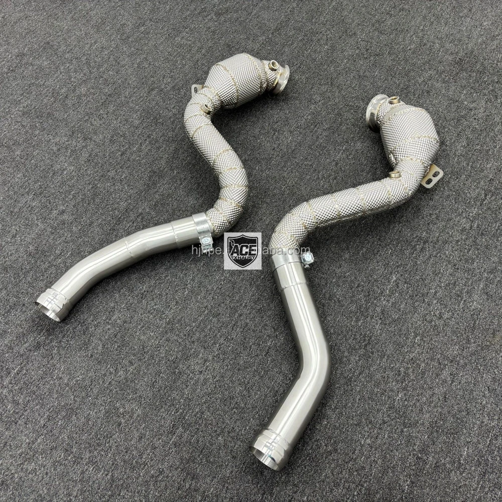 ACE Bestseller Hochleistungs-Downpipe für Mercedes-Benz C63 C63S AMG W205 Hochleistungs-SUS304-Auspuffrohr Auto-Zubehör – Detail 10