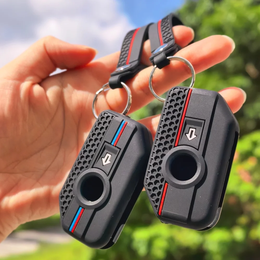 Keychain Silicone Key Case For BMW R1250GS R1200GS C400gt F750GS F850GS K1600B K1600GT R1200RS R1200RT F900R F900XR Motorcycle