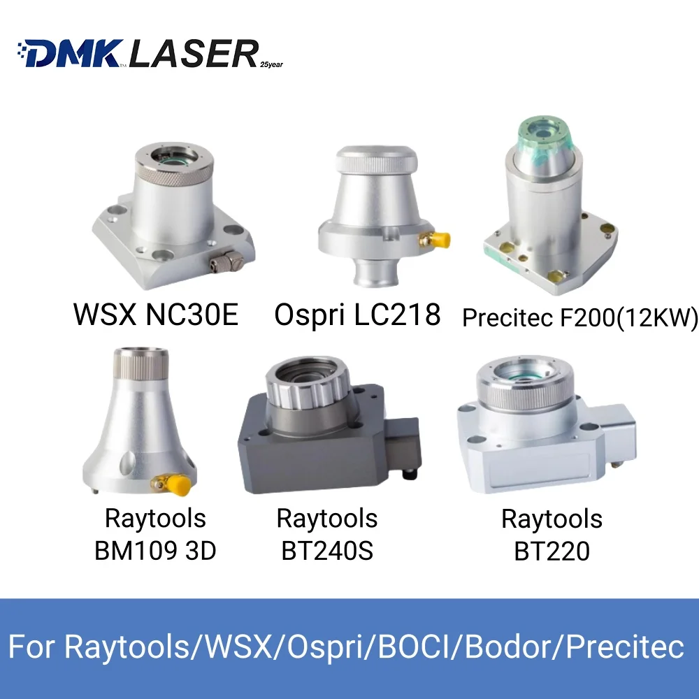 DMK Sensor Capacitor Head Fiber Optic Cutting Head Assembly for laser cutter machine Raytools Ospri Bodor WSX Precitec BOCI