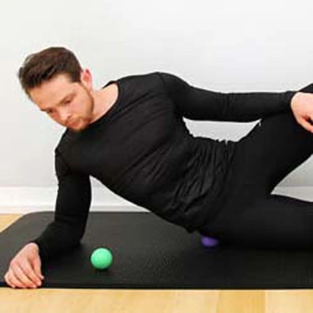 Silicone Fascia Massage Ball 6.35CM Release Tool Plantar Exerciser Sphere Portable Solid Color Muscle Relaxation Ball Women