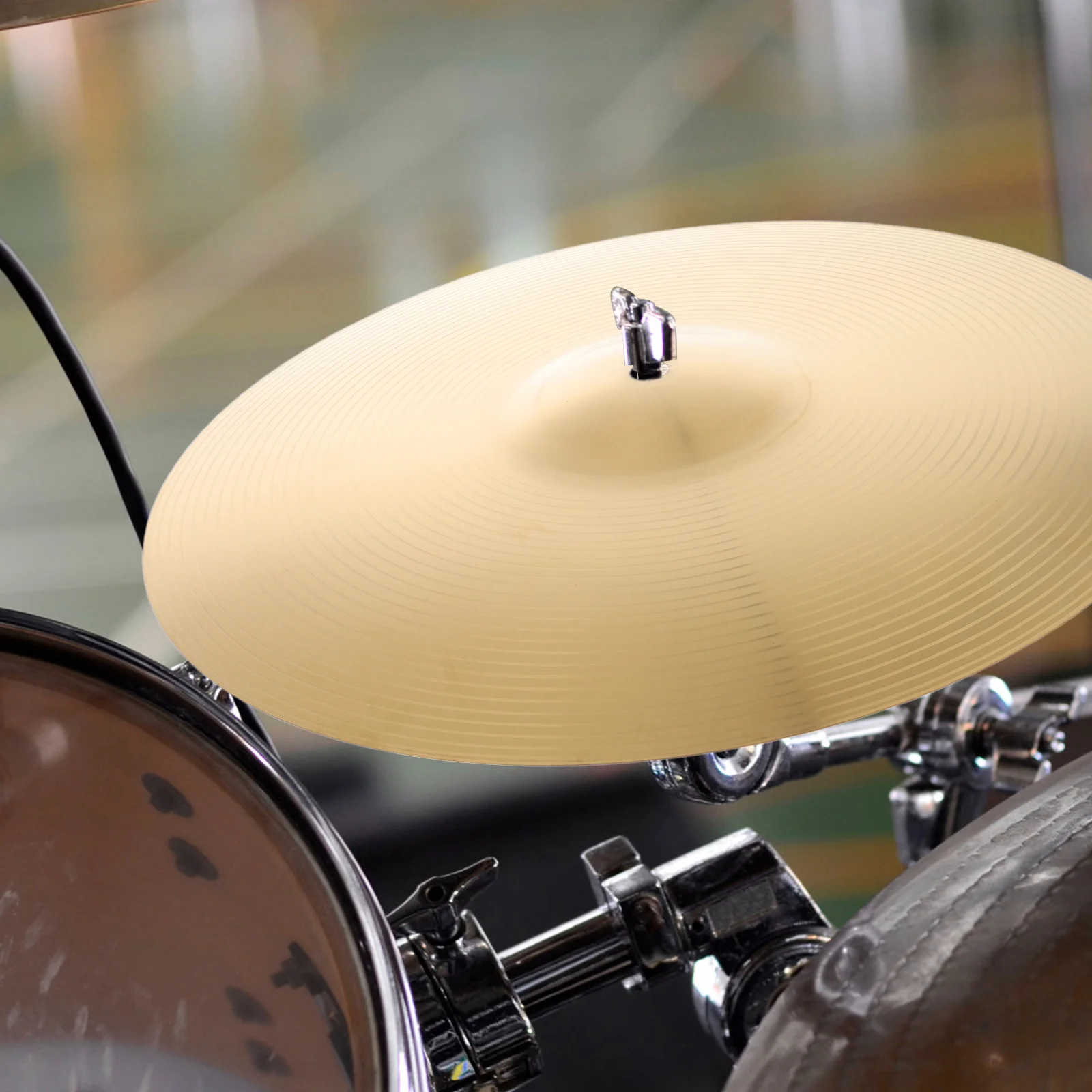 

Alloy Drum Set Cymbal Polished Finish Clear Bright Tone 14 Inch Versatile Crash Ride Splash Cymbal Pack Drum Set Accessories