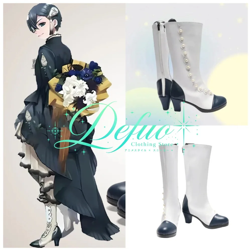Anime Shoes Butler Ciel Phantomhive Cosplay Boots Halloween Costume Accessories Props Made