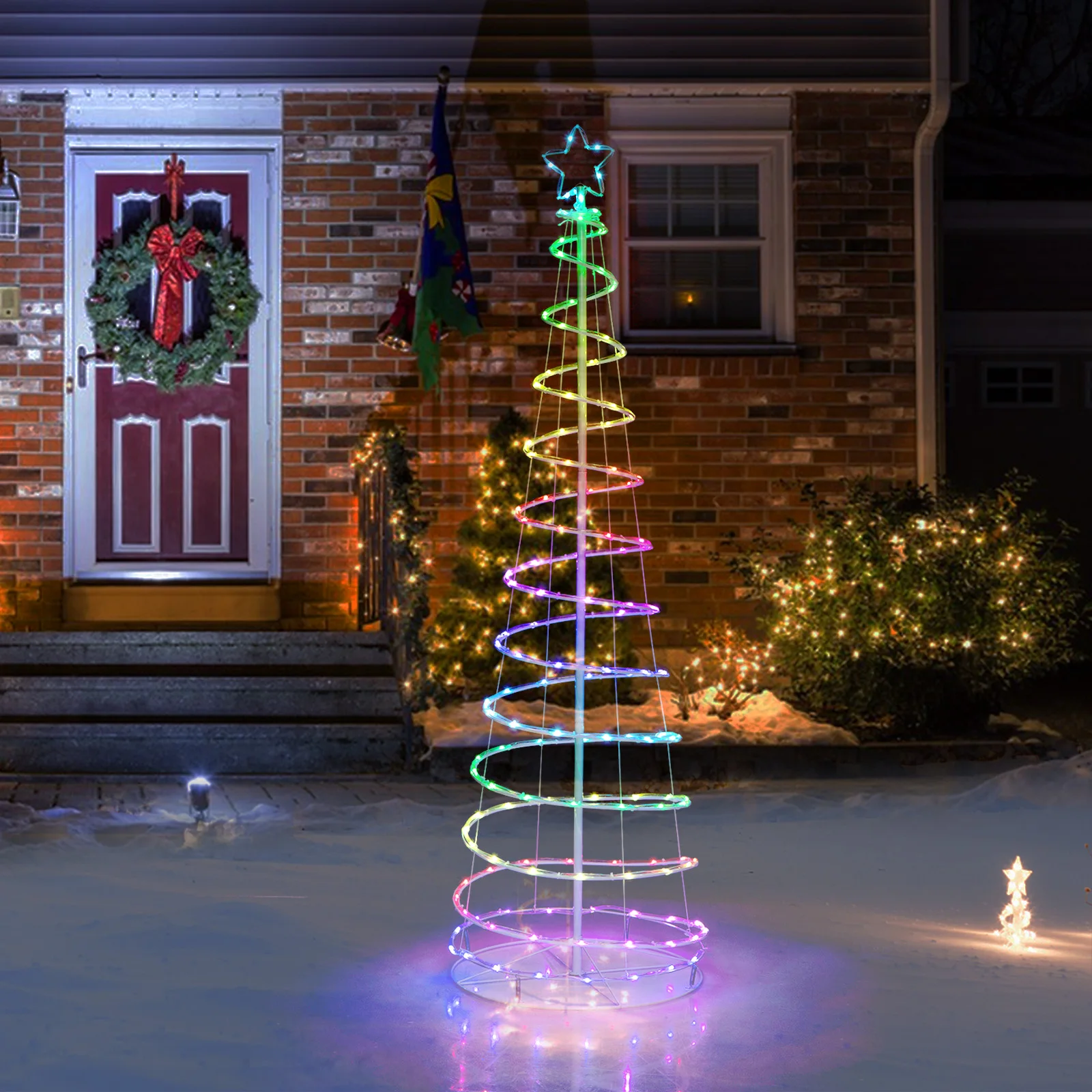 6 футов светящаяся спиральная – обзор и цена Outdoor Lighting Tree