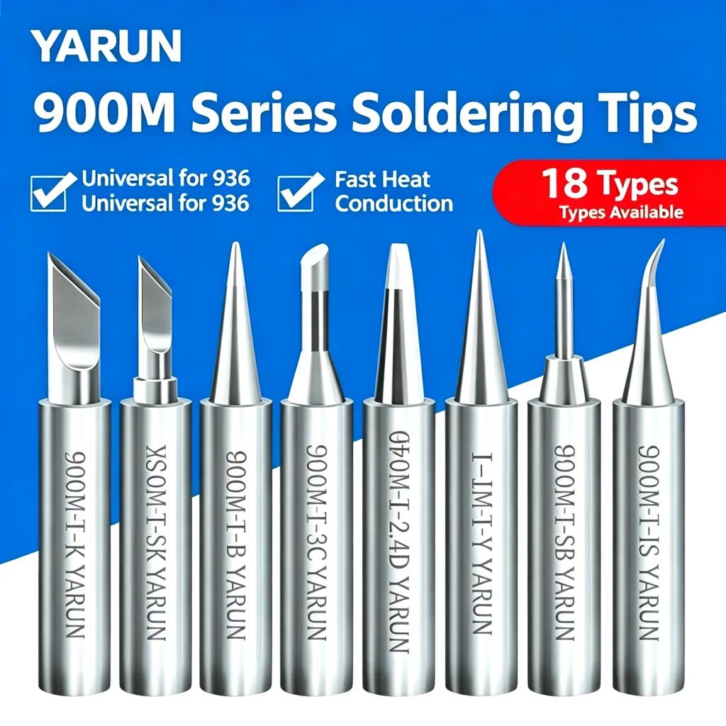 YARUN 936 60W Soldering Iron Head with 907 Blade Universal Pure Tip Constant Temperature Inner Heating Type for Electric Welding