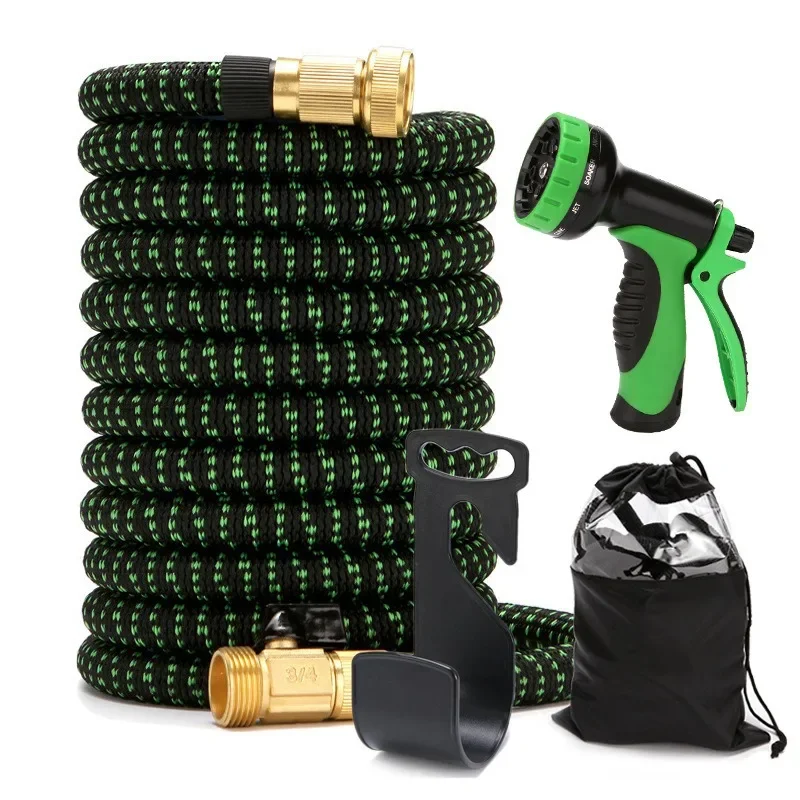 High Pressure Magic Retractable Garden Water Pipe Plastic Telescopic Hose Kit with Water Gun for Car Wash Irrigation
