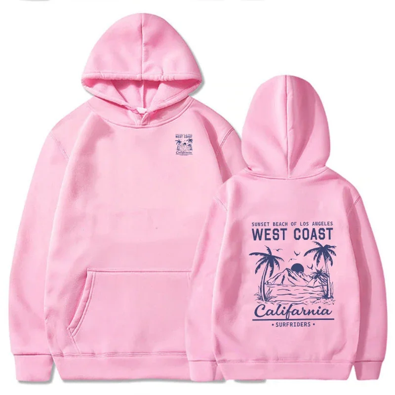 WEST COAST Island Manga Printed Hoodies for Women Men Harajuku Casual Comfortable Soft Sweatshirt Winter Spring Popular Pullover