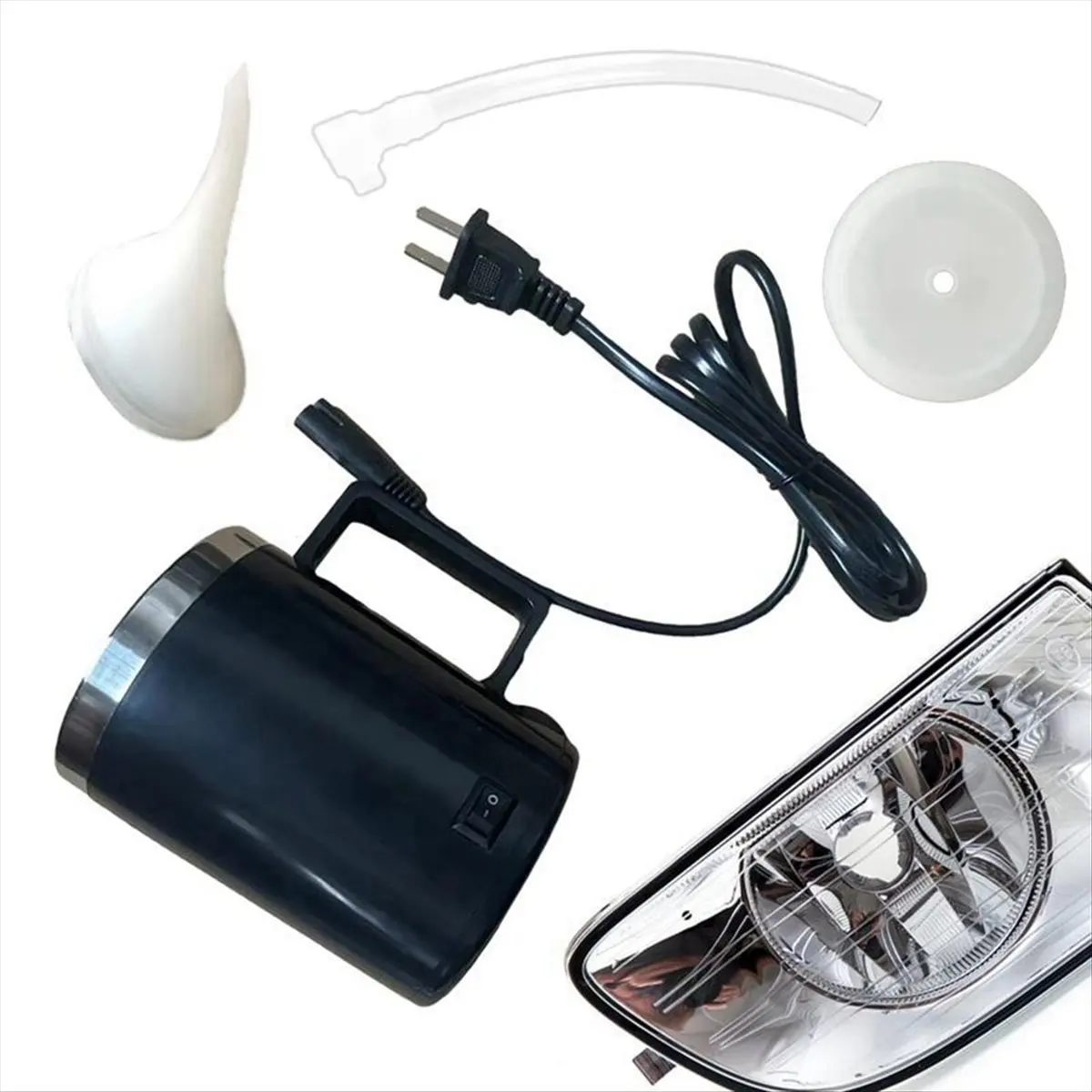 Heating Atomizing Cup Car Headlight Polish Repair Tool EU Plug Main in Car Light