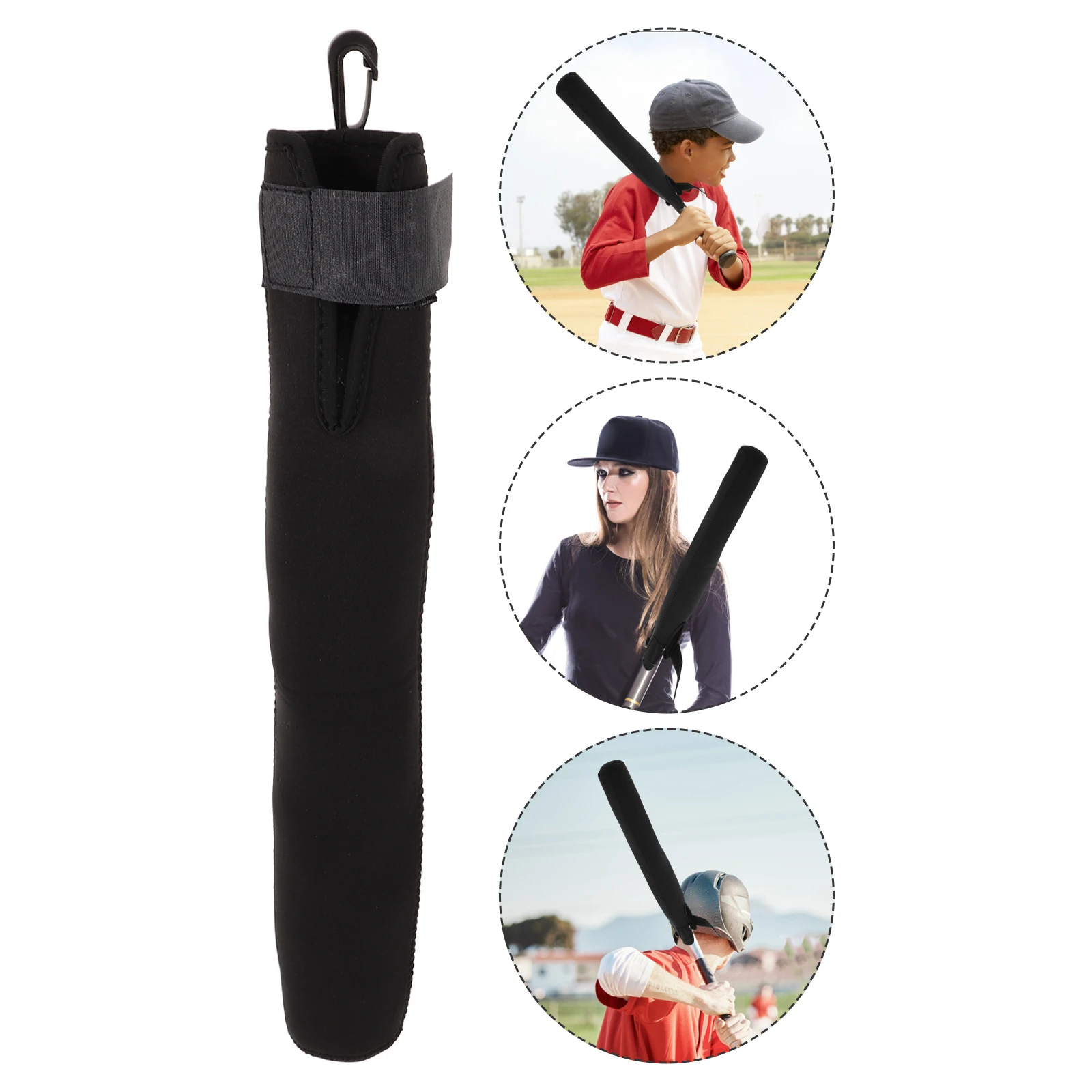 

Baseball Cover Portable Golfs Bat Protector Rubber Softball Protector Hockey Stick Bag Golfing Supplies Lightweight Bat Cover