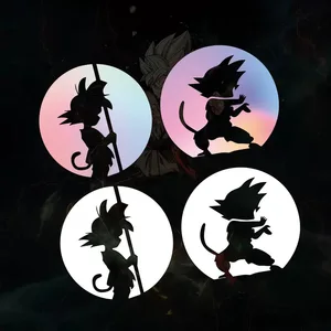 Stiker Mobil Son Goku Kakarotto Anime Lucu Indah Dekorasi Reflektif untuk Bemper Kaca Depan Bagasi Helm Sepeda Motor Laptop D30 10 stiker mobil dragon ball penjualan terbaik - №