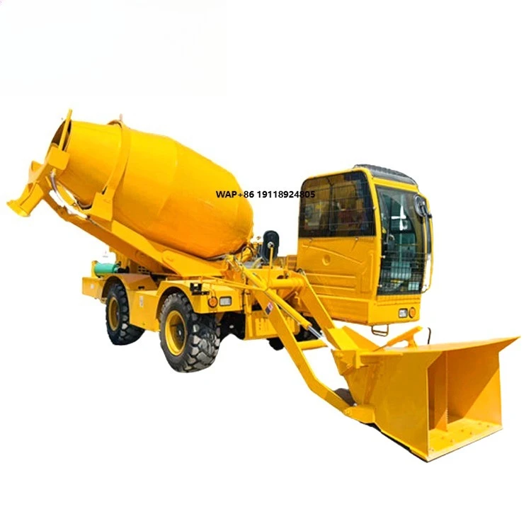 Official Concrete Machinery 4 Cubic Self Loading  Concrete Cement Mixer Price