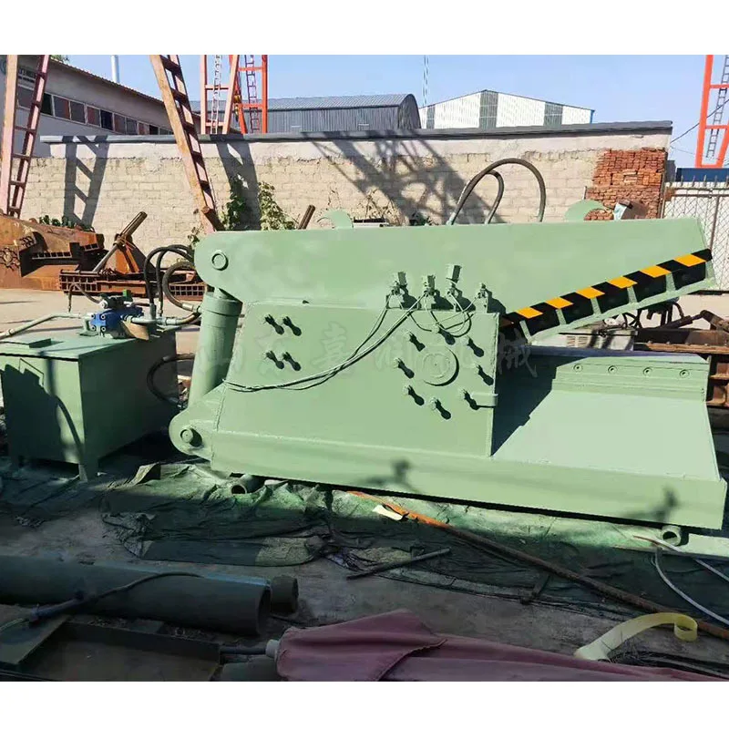 HCY Toll station scrap iron crocodile shearing machine, waste bicycle cutting machine, large tonnage metal crocodile shearing ma