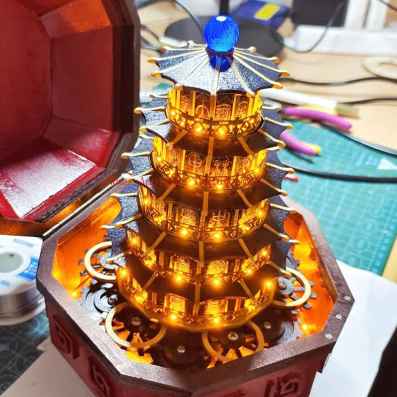 Music Box DIY Handmade Gift Prop Model Needs To Be Assembled By Yourself