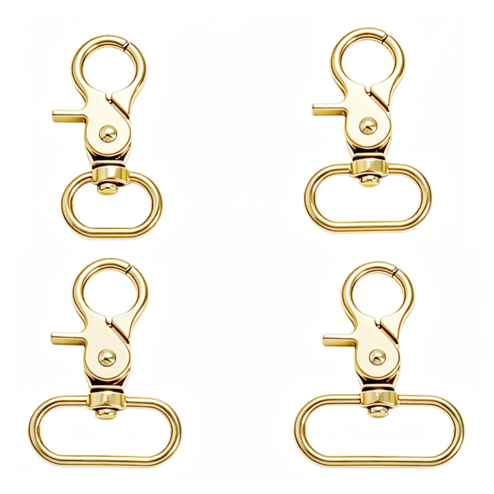 5pcs Swivel Lobster Leather Bag Handbag Purse Shoulder Strap Belt Clasp Clip Trigger Buckle Key Ring Snap Hook Zinc Alloy