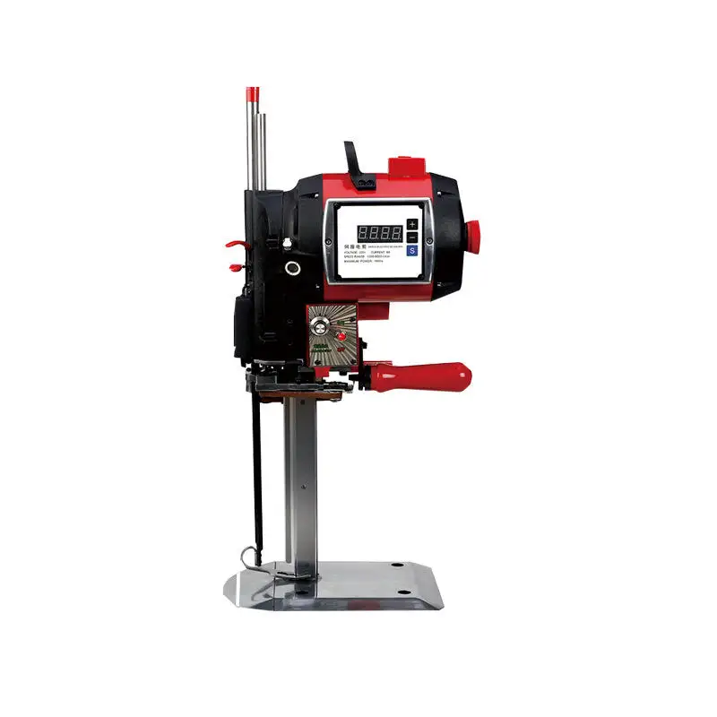 6/8/10/12/13 Inch Cloth Cutting Machines Automatic Fabric Straight Knife Cutter Easy Operate PLC Engine Core Components