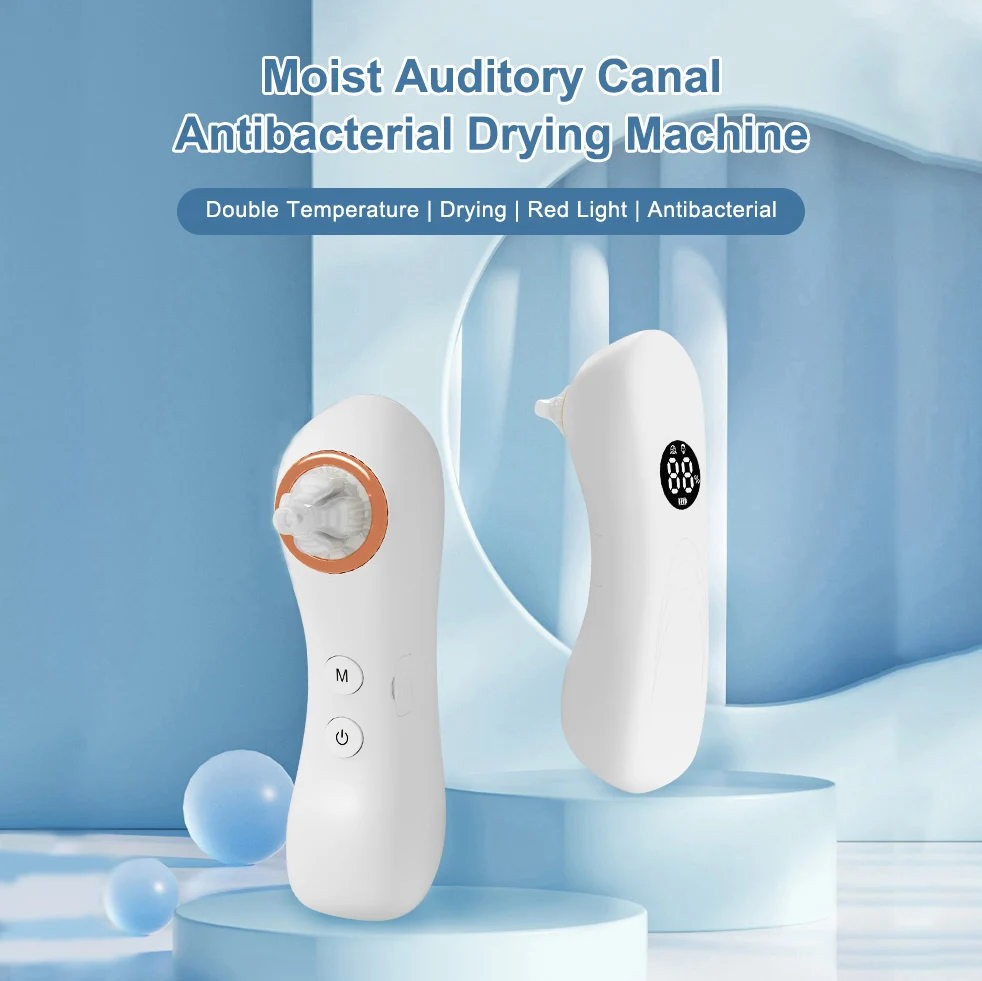 

Ear Dryer Low Noise Ear Cleaning Tool For Drying Ear Canals Prevent Bacterial Growth and Inflammation for Swimming Showering