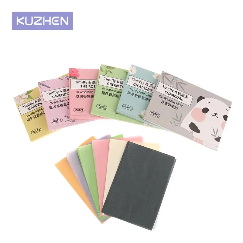 100pcs/set Facial Oil Blotting Paper Matte Face Wipes Oil Control Oil-absorbing Face Cleaning Beauty Makeup Tools Accessories