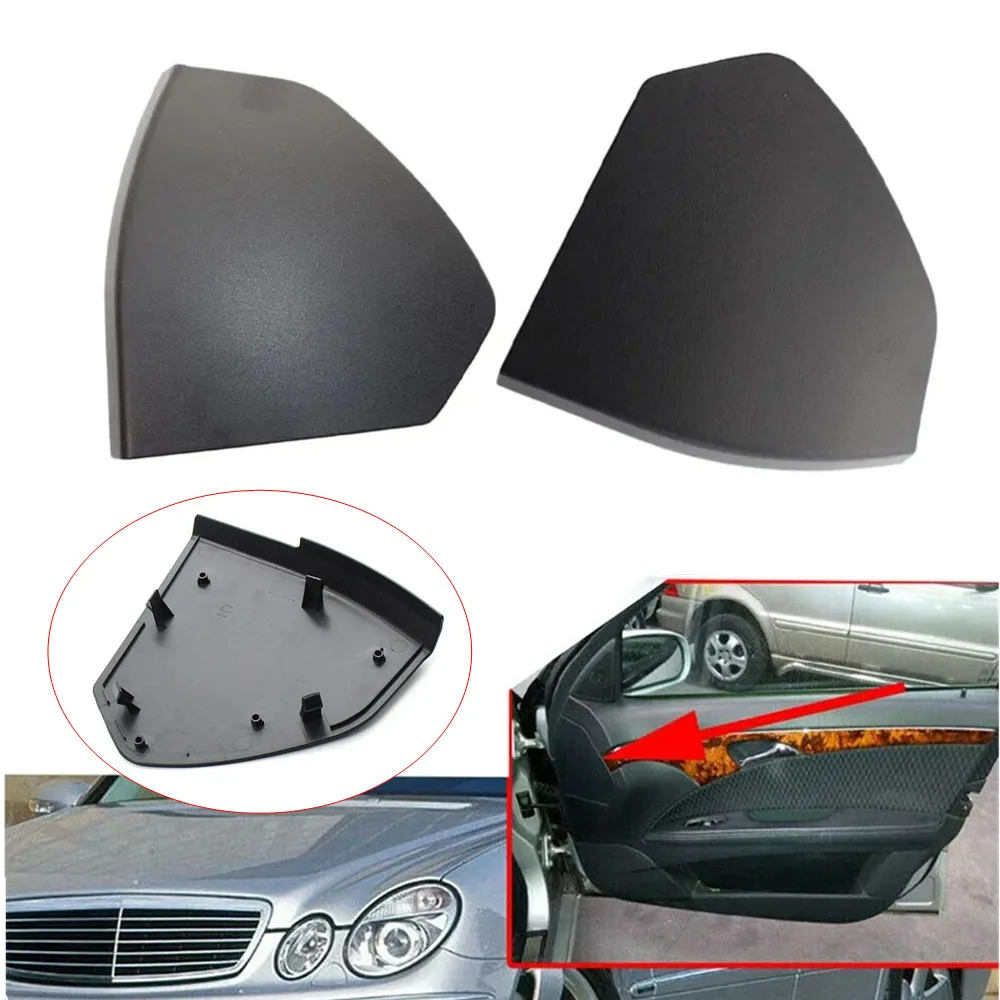 Black For Mercedes W211 E-Class 2003 2004 2005 2006 2007 2008 2009 Pair Car Front Door Upper Cover Interior Trim 2117270148