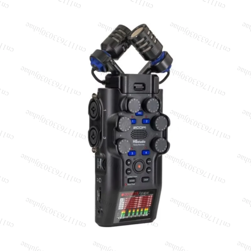 H6 studio portable recorder, equipped with large diaphragm XY microphone and 32-bit floating recording