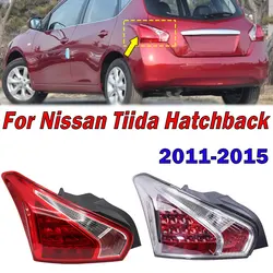 Car Accessories For Nissan Tiida Hatchback 2011-2015 Rear Tail Light Warning Brake Signal Lamp Taillight Housing Without Bulbs
