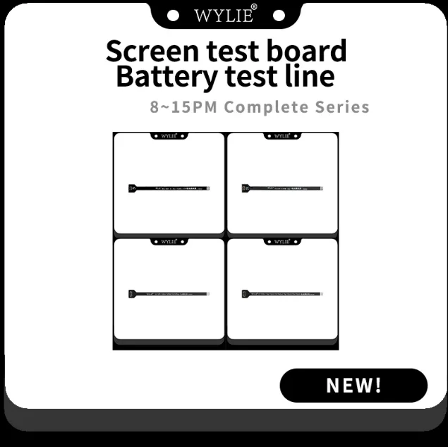 WYLIE Battery Extension Tester Flex Cable for IPhone 8 8P X XS XSM XR 12 13 14 16Pro Max Phone Repair Tool Sets