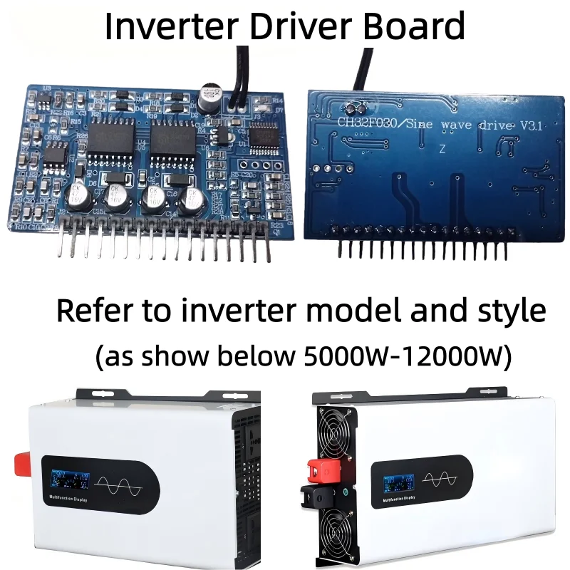 5KW 6KW 8KW 10KW 12KW DC 12V-96V To AC 110V 220V Inverter Accessories Inverter Driver Board Power Module Drive Core Transformer