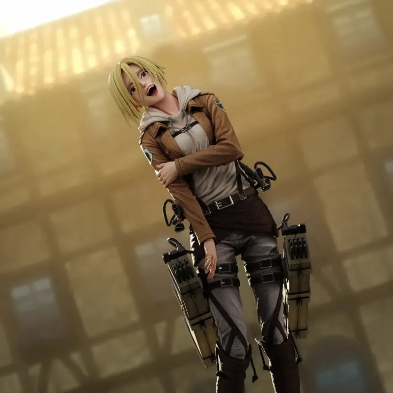 

Атака Титанов: Энни Леонхарт, полностью окрашенная, полностью напыленная GK-статуэтка, аниме-фигурка, модель, настольное украшение, модная коллекционная игрушка