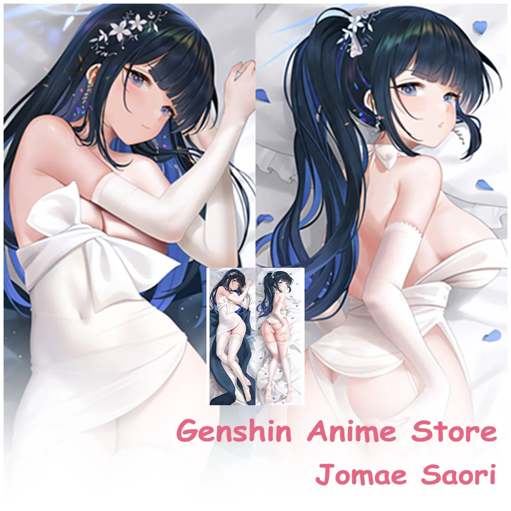 

Dakimakura Blue Archive Jomae Saori наволочка для тела персиковая кожа аниме двухсторонние печатные чехлы для подушек отаку реквизит для косплея
