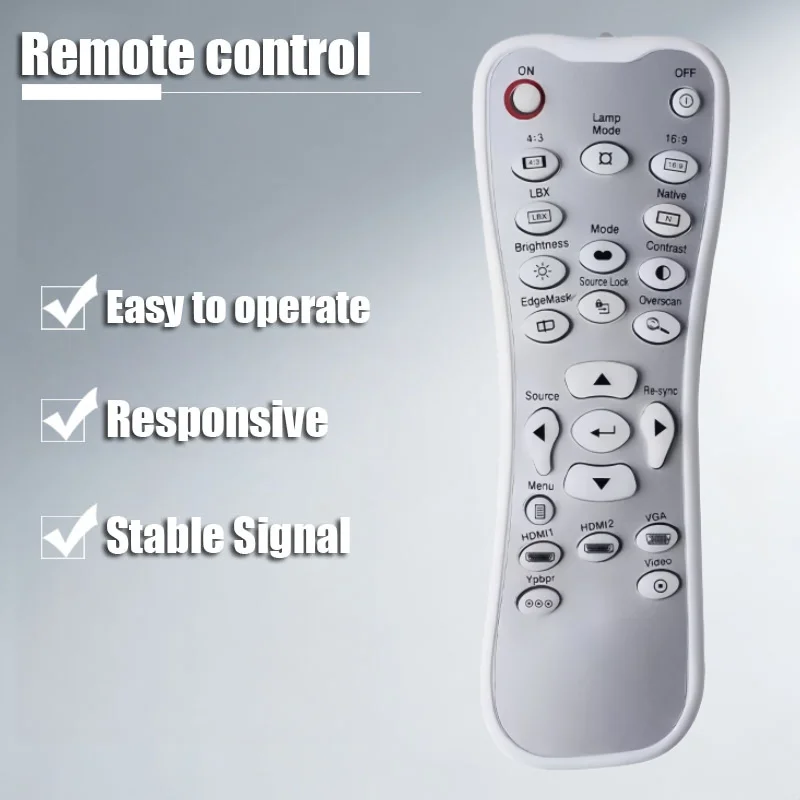 

BR-3028B/ BR-3039B Projector Remote Control for Optoma ET700XE, HD65, HD70, HD71, HD75, HD640, HD700X, GT7000, XB1000