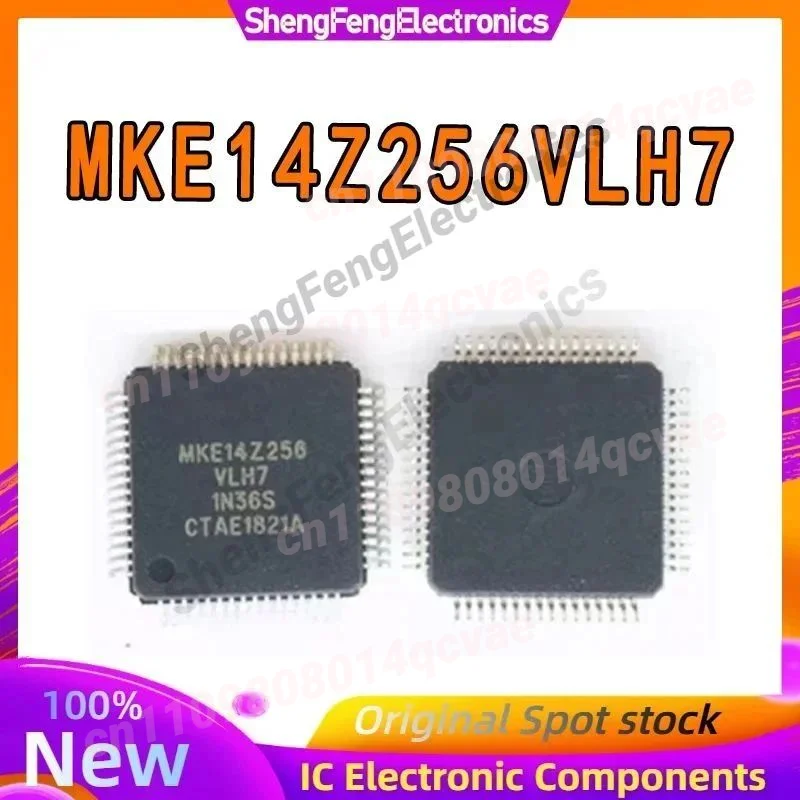 MKE14Z256VLH7 Original and genuine ARM Cortex-M0 microcontroller chip (MCU/MPU/SOC). Package LQFP-64
