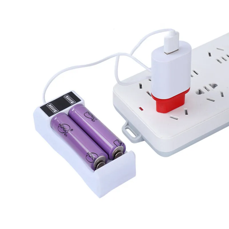 USB Charger Smart  for Rechargeable Batteries AA AAA Led Chargering 14500 /18650 Battery Charger Universal 2 Slot Li-ion Battery