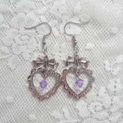 Frilly Heart Earrings  | Statement Kitsch | Gift for girlfriend / best friend | Coquette Kfashion y2k